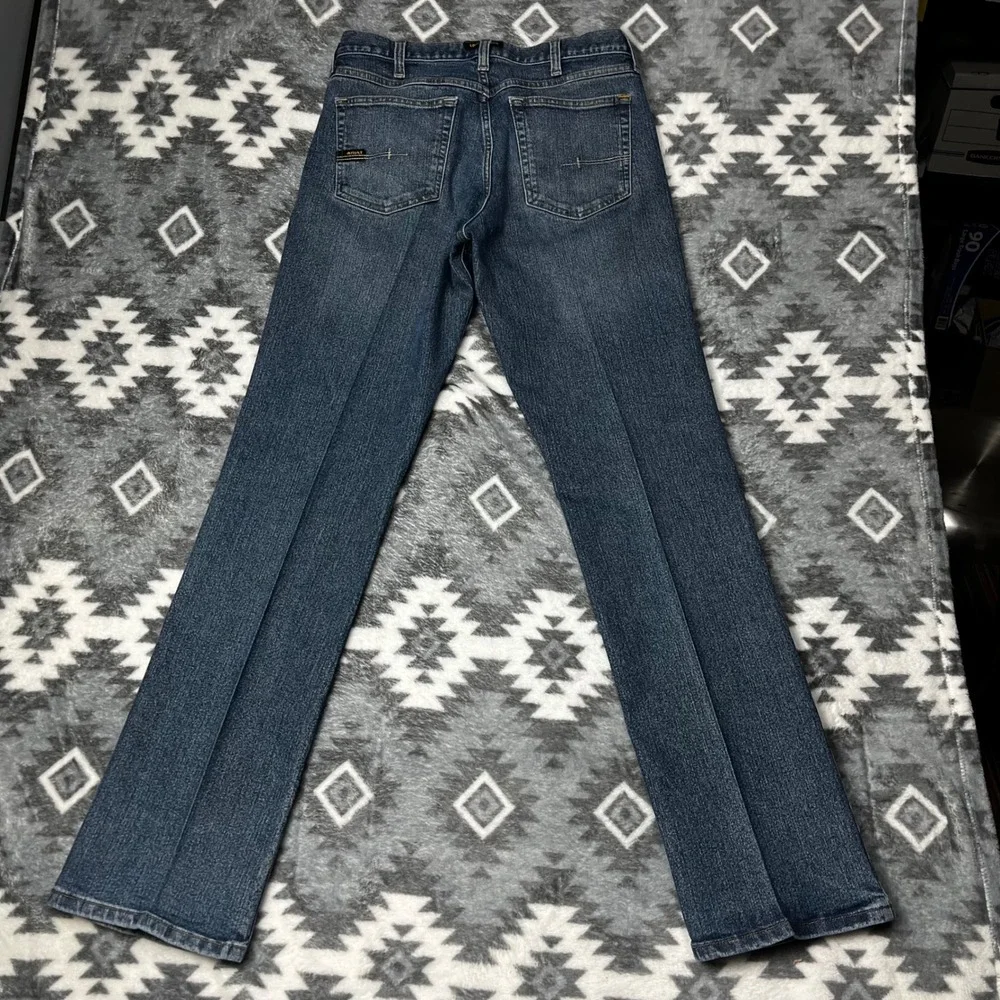 Ariat Rebar M4 Relaxed Boot Jeans Mens 32x34 Medium Wash Denim 10016221 Carbine